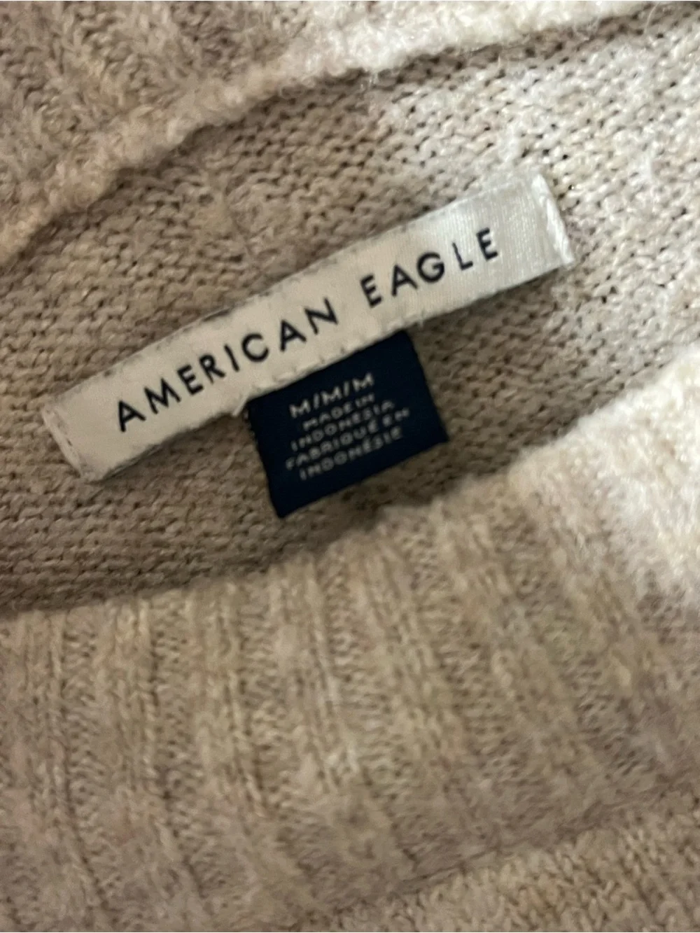 American Eagle Maybe Later Heart Graphic knit Sweater - Women's medium